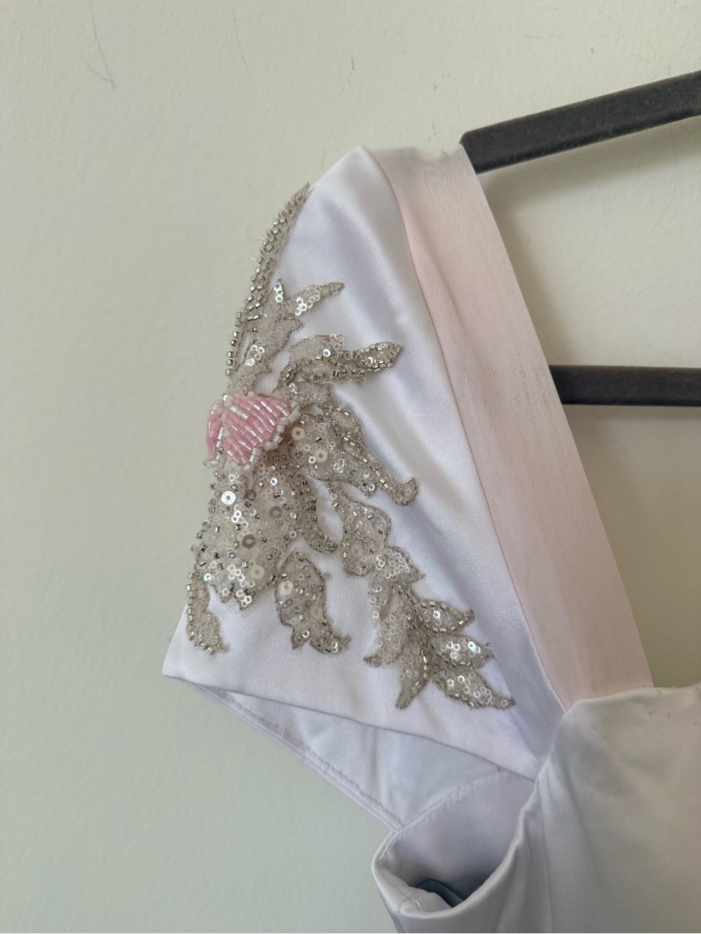 NWT GNL Couture Floral Draped Strapless Long Maxi Gown Pink/White Women’s - Picture 9 of 10